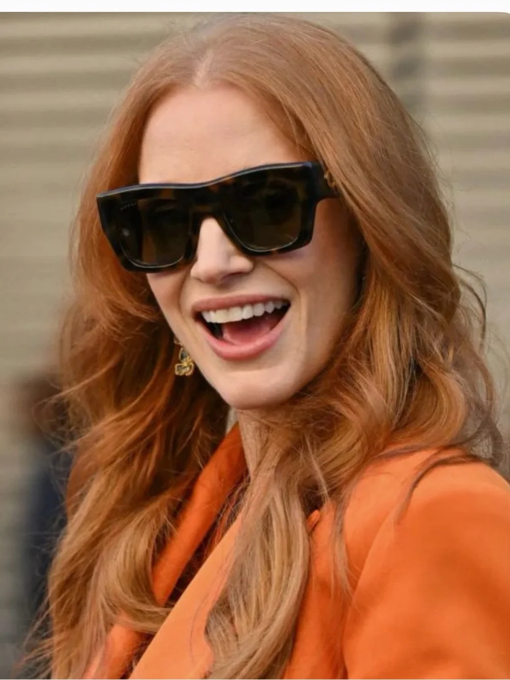 Gucci Tortoiseshell Square Sunglasses with Brown Lenses